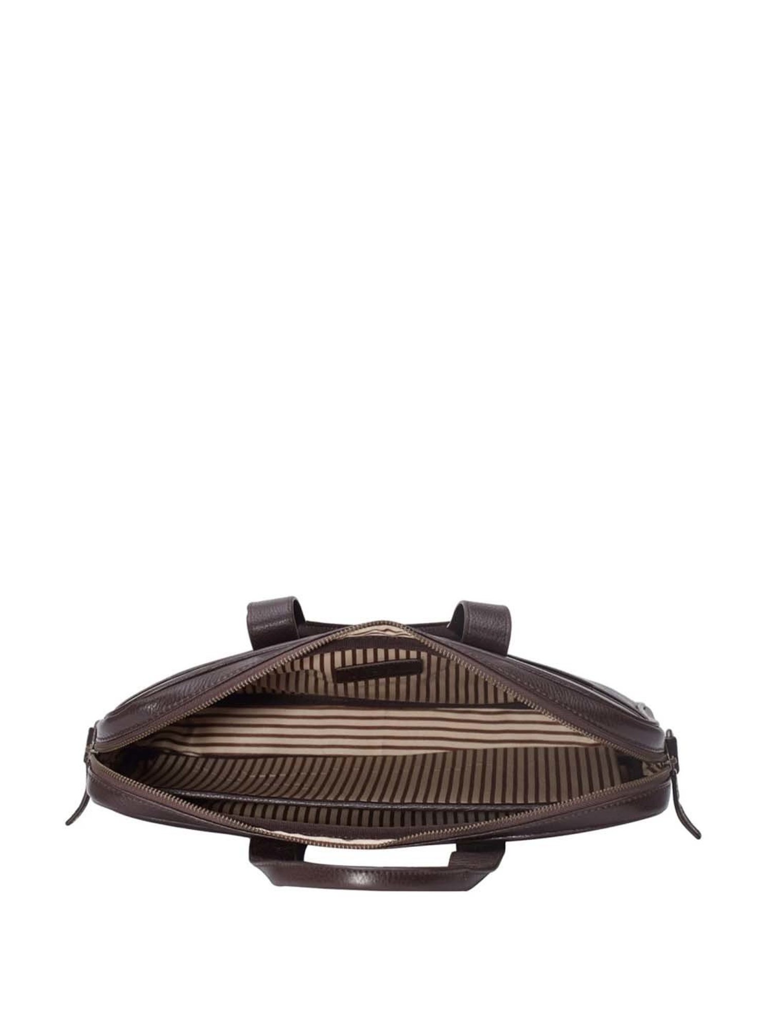 Tohl Vettore Dark Brown Formal Leather Laptop Bag for Men