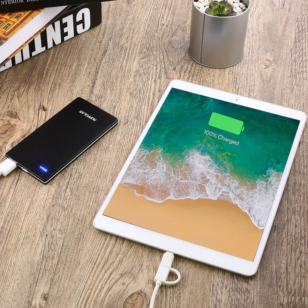 Compact Ultra-thin 5000mAh Power Bank Intelligent High-speed Universal Power Bank with Multi Protect Safety AL050