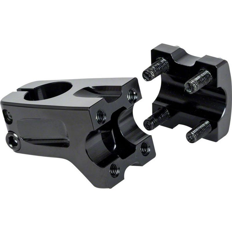 Eclat Domain BMX Stem Black 1-1/8" Steerer 22.2mm Clamp 50mm Reach 8.5mm Rise