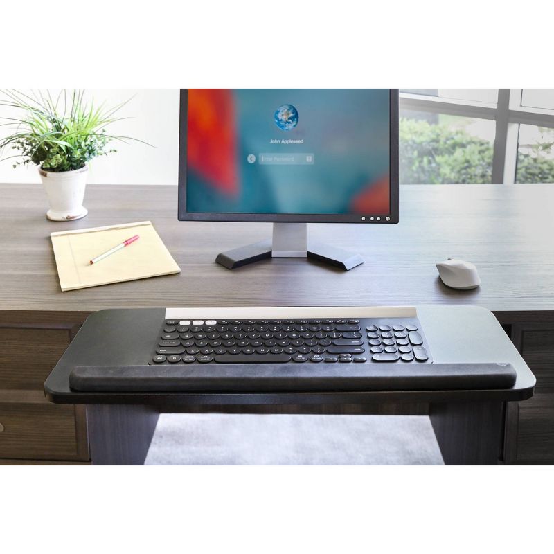 Airlift 360 Degree Ball Bearing Adjustable Ergonomic Keyboard Tray Black - Seville Classics