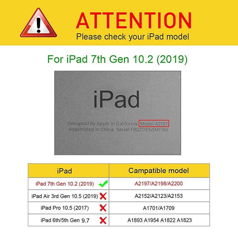 SlimShell Case for New iPad 8th Gen 2020 7th Generation 2019 102 Inch Builtin Pencil Holder Soft TPU Protective Stand Back Cover with Auto WakeSleep Space Gray