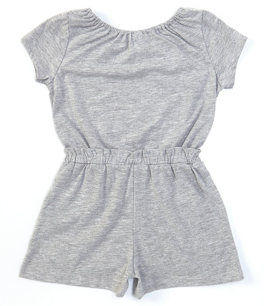 Flapdoodles Little Girls 2T-6X Short-Sleeve Shooting Star Paperbag-Waist Romper