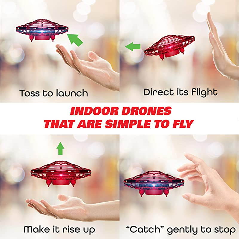 Scoot Duo Hand Drones for Kids Kids Drone Flying Ball Drone Toys for Boys and Girls 2pk