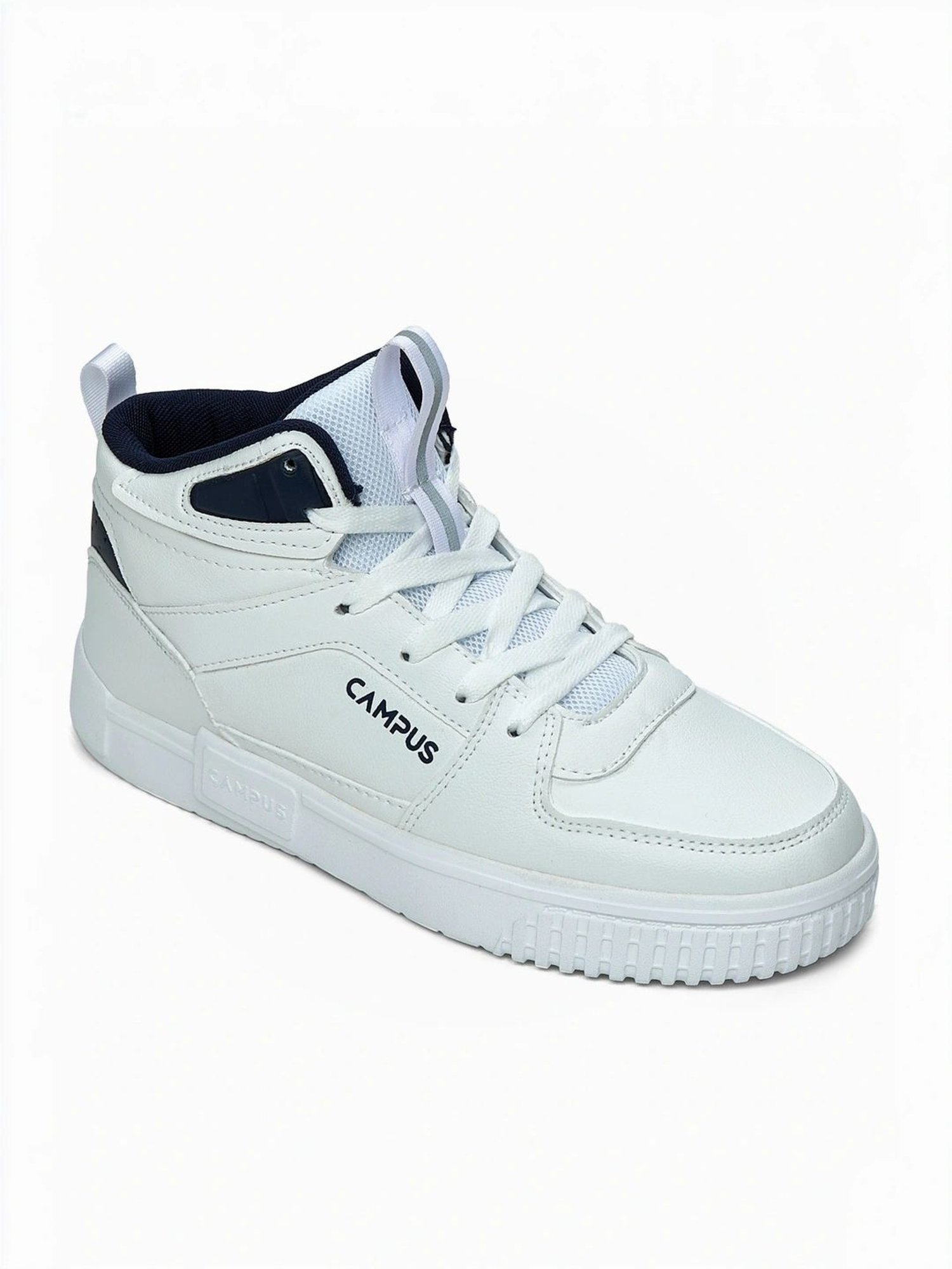 Campus Men's OG-22 Snow White Ankle High Sneakers