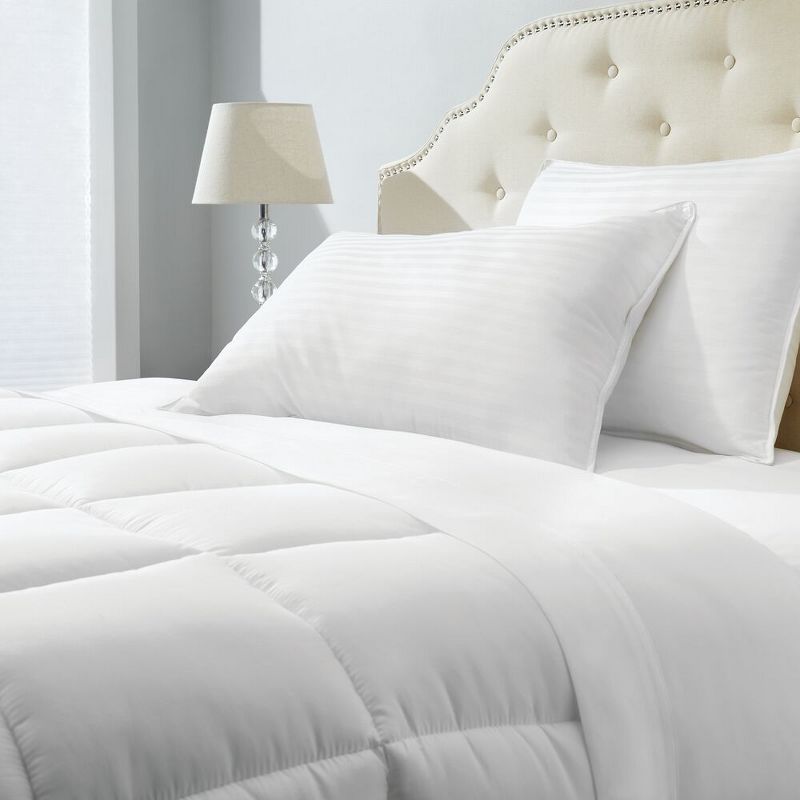 mDesign King Gel Pillow Set - Hypoallergenic, 2 Pack - Optic White