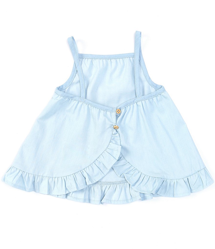 Chelsea & Violet Baby Girls 12-24 Months Chambray Crossback Tank Top
