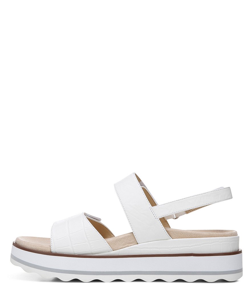 Vionic Brielle Croc Embossed Platform Wedge Sandals