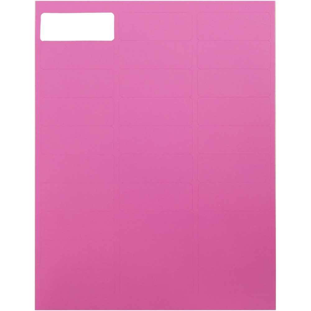 JAM PAPER Shipping Address Labels - Standard Mailing - 1 x 2 5/8 - Ultra Pink - 120/Pack