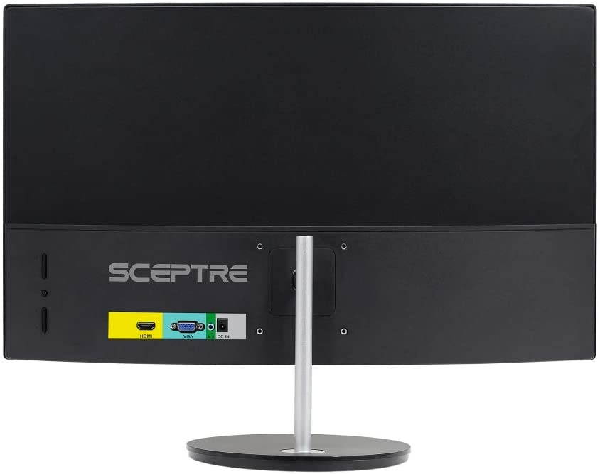 Sceptre Curved 27" 75Hz LED Monitor HDMI VGA Build-In Speakers, EDGE-LESS Metal Black 2019 (C275W-1920RN)