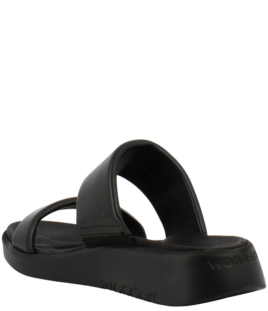 Wonders Mar Leather Banded Lightweight Slides