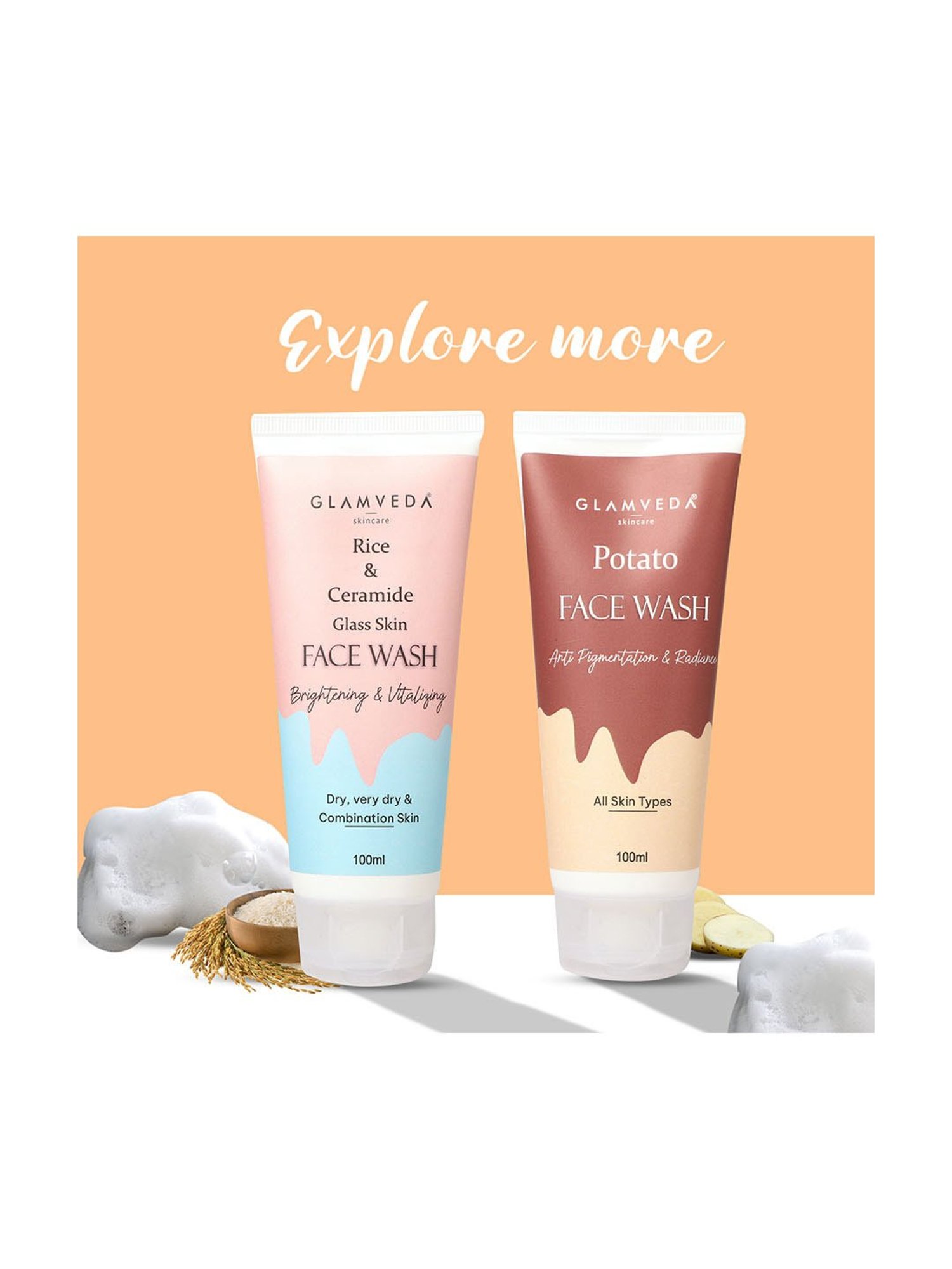 Glamveda Korean Ginseng and Honey Vitalizing Face Wash - 100 ml