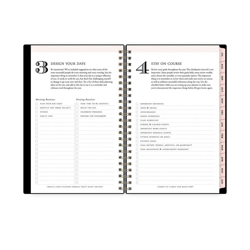 2021-22 Academic Planner 5" x 8" Flexible Plastic Cover Wirebound Weekly/Monthly Black - Day Designer