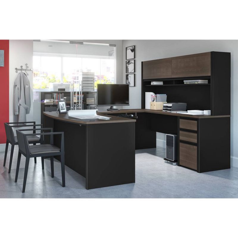 Connexion U Shaped Workstation Antigua/Black - Bestar