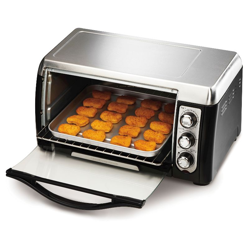 Hamilton Beach 6 Slice Convection Toaster Oven - Stainless Steel/Black- 31333