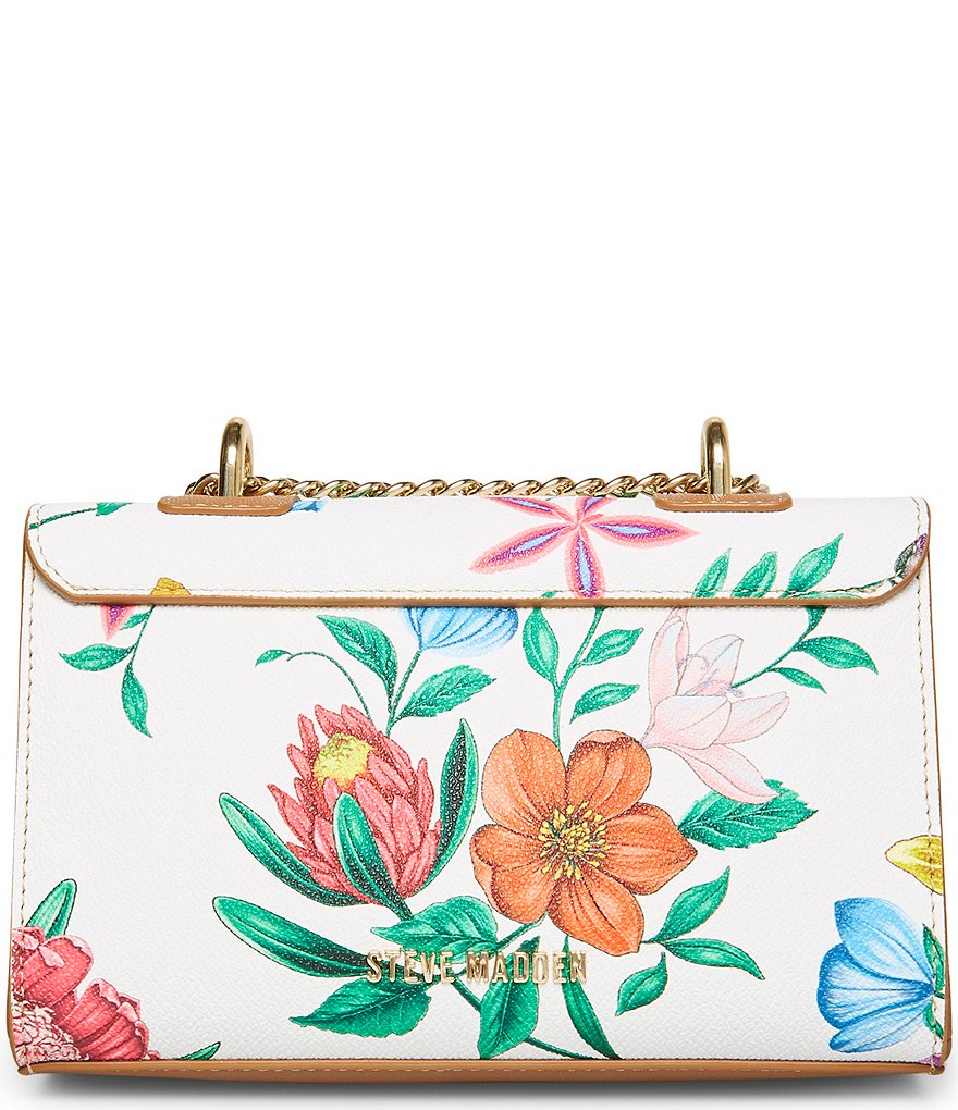 Steve Madden Lily Floral Turnlock Crossbody Bag