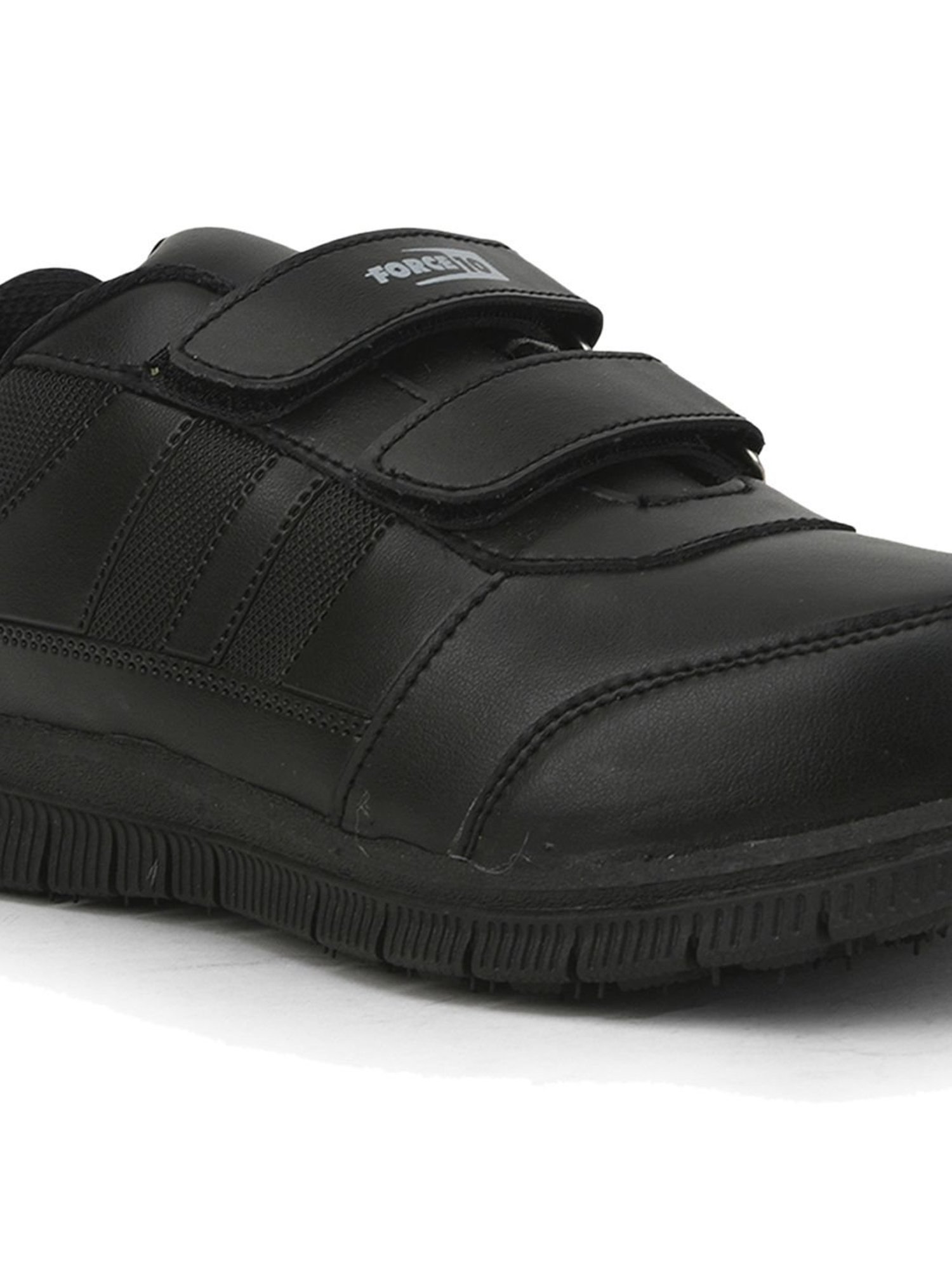 Force10 By Liberty Kids Black Velcro Shoes