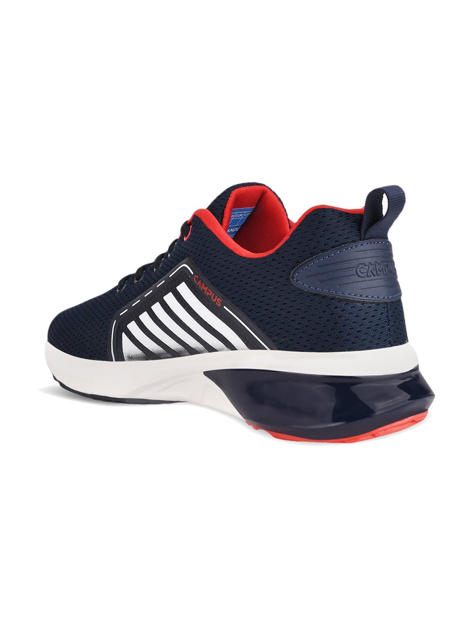 Campus Kids LIFT-CH Navy & White Running Shoes