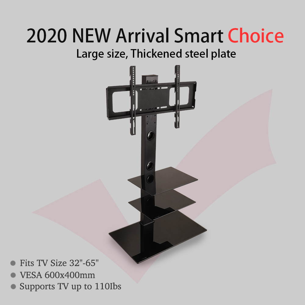 Universal Floor TV Stand Swivel Mount for 32 37 40 42 46 47 50 55 60 65 IN TVs