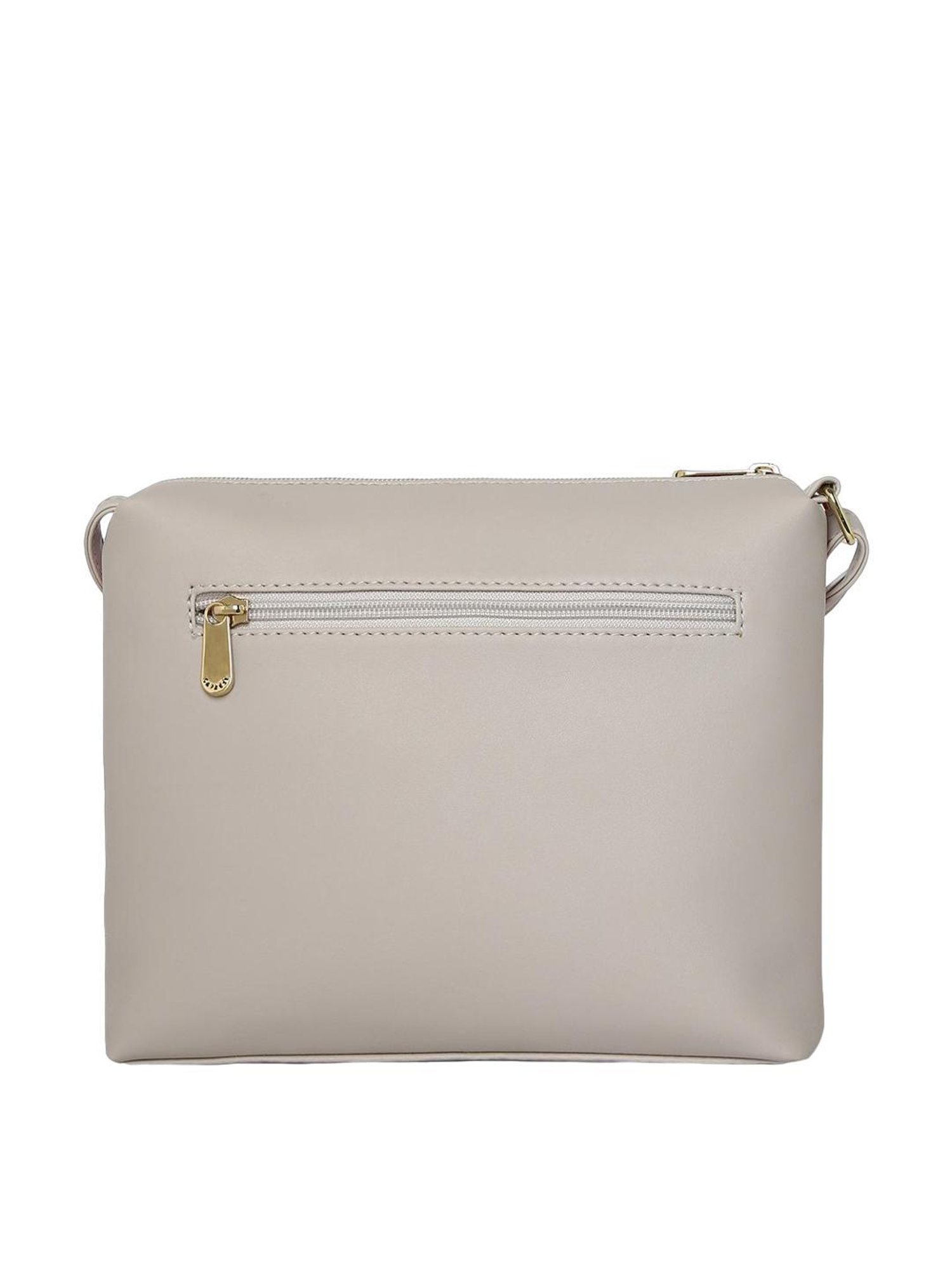 Caprese Brickly Red Faux Leather Solid Sling Handbag