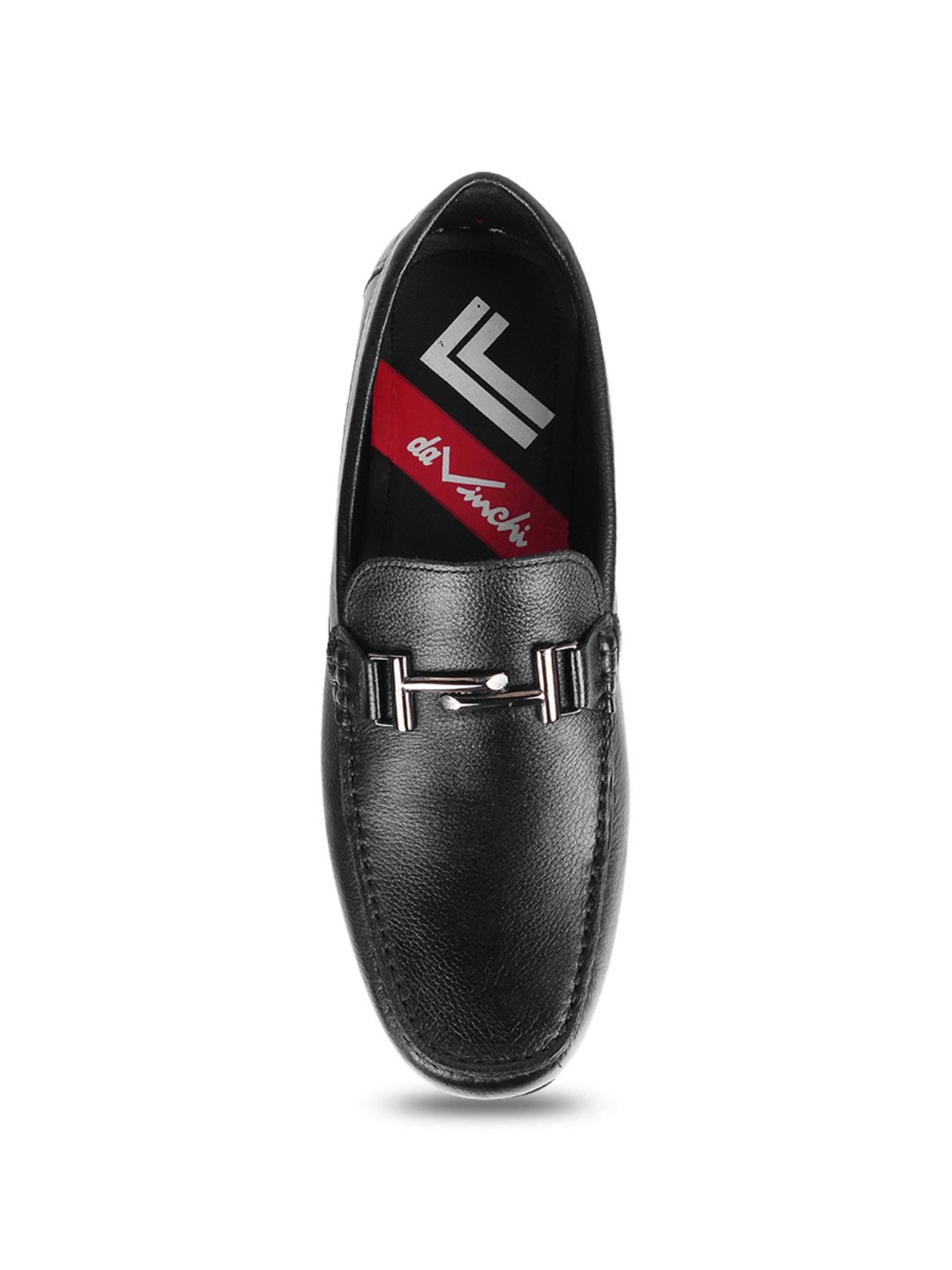 Da Vinchi by Metro Men's Black Casual Loafers