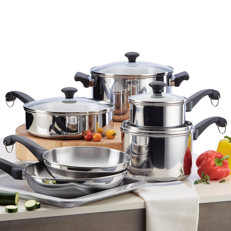 Farberware Classic Traditions 12pc Stainless Steel Cookware Set