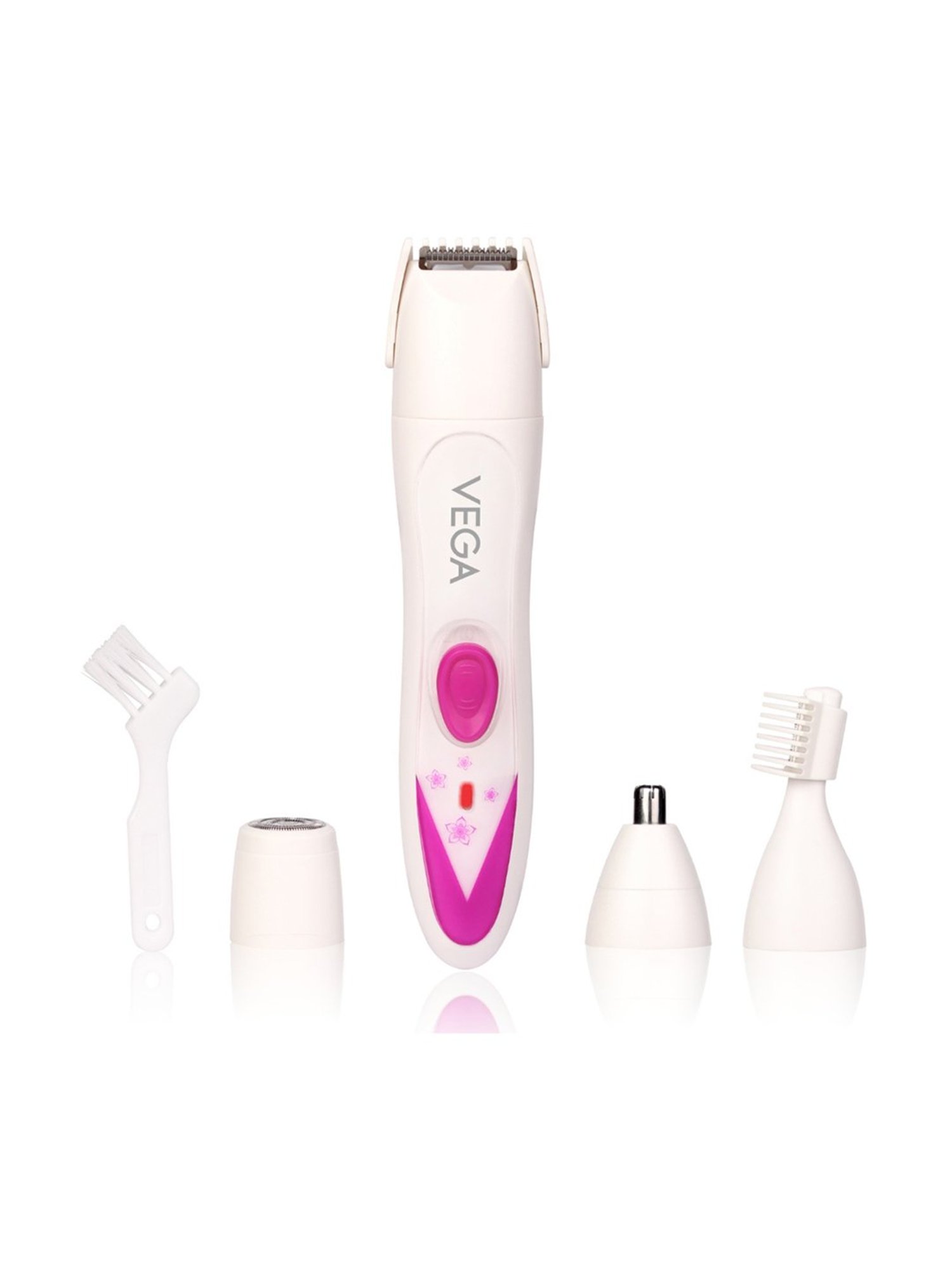 Vega Feather Touch VHBT-03 Cordless 4-In-1 Trimmer - 60 Min Runtime (White)