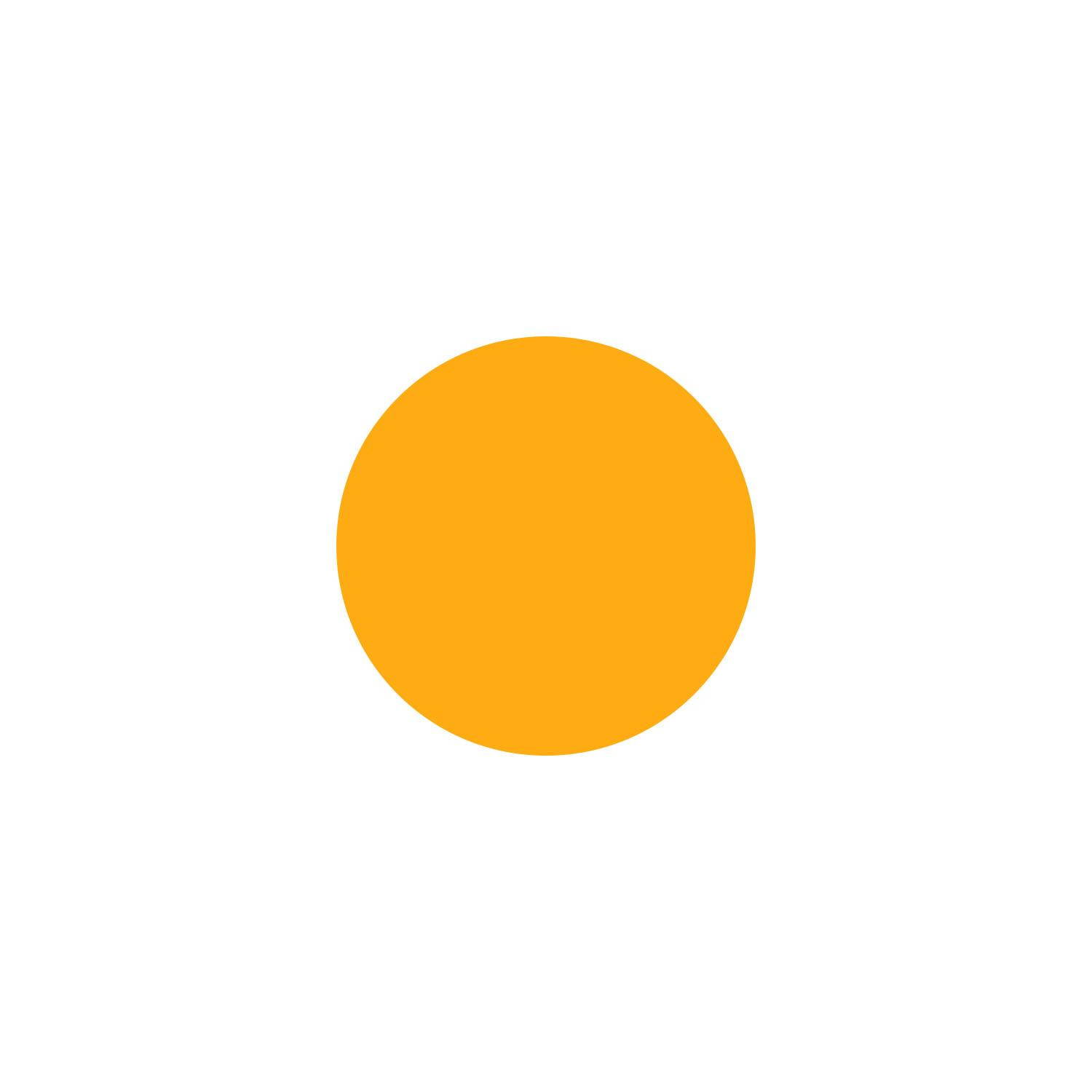 LiteMark 2 Inch Orange Dot Decals - Pack of 80