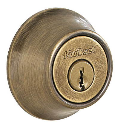 Kwikset 96600-420 Polished Brass Single Cylinder Deadbolt