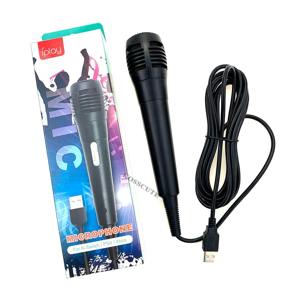 Microphone For Nintendo Switch PS4 Xbox PC Computer For PS4 Light Lamp Accessories Condenser Recording Karaoke Mic Microfone USB