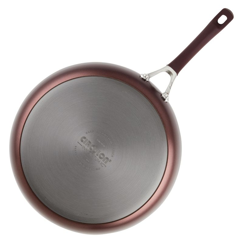 Circulon Innovatum 12" Hard-Anodized Nonstick Covered Deep Skillet Merlot
