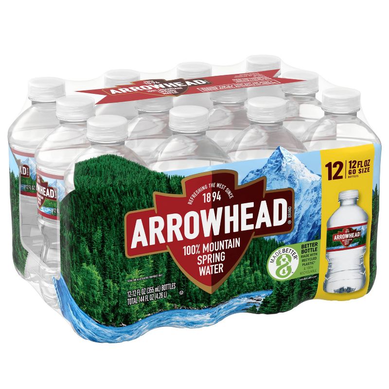 Arrowhead Brand 100% Mountain Spring Water - 12pk/12 fl oz Bottles