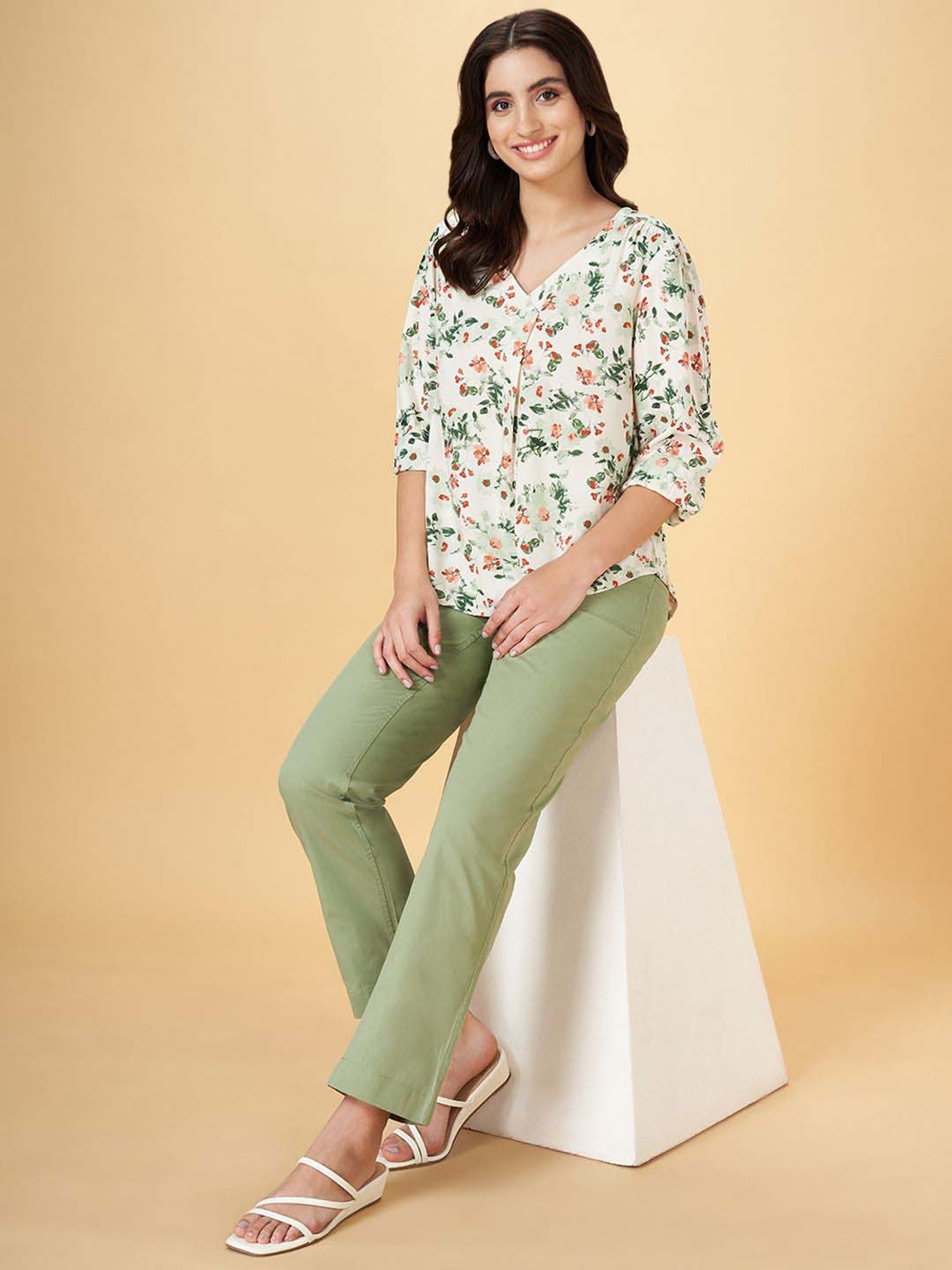 Honey by Pantaloons White Printed Tunic