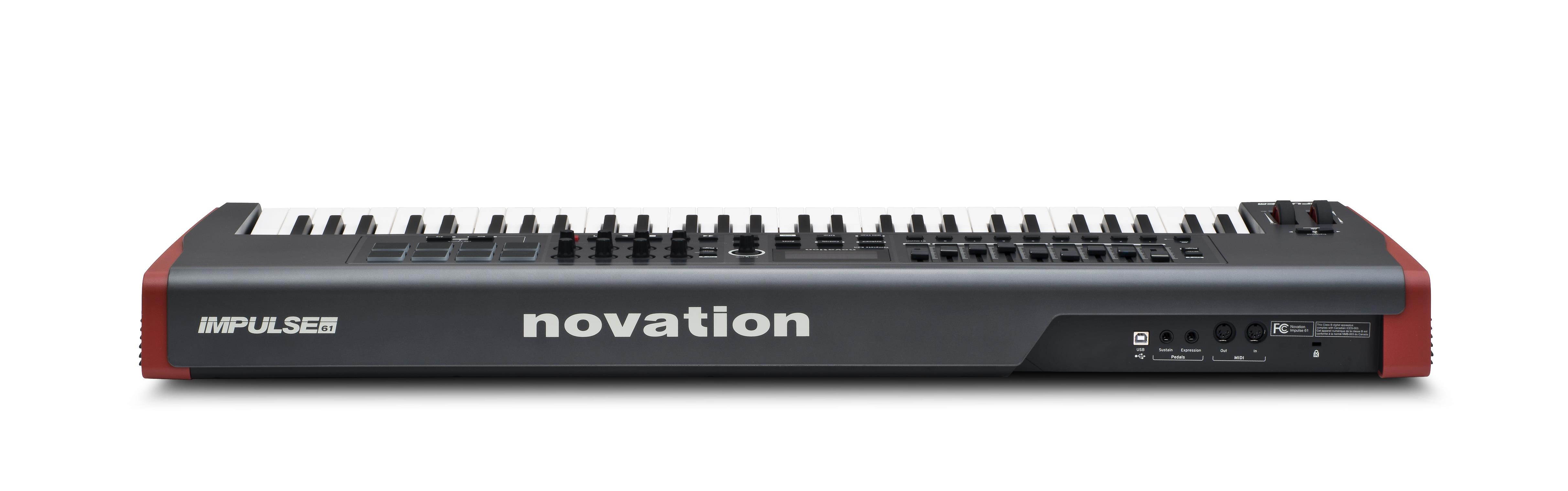 Novation Impulse 61 USB Midi Controller Keyboard, 61 Keys Refurb B3