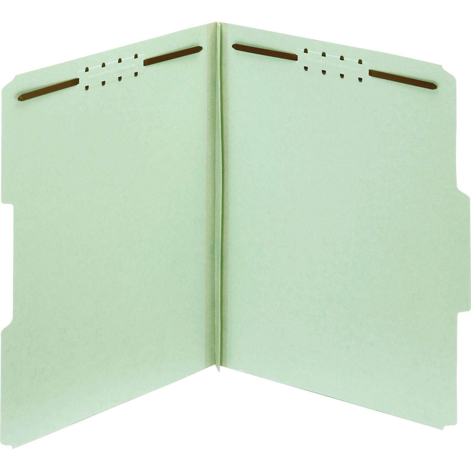 Globe-weis 100% Recycled Presssboard Folder With Fastener - Letter - 8.50" X 11"