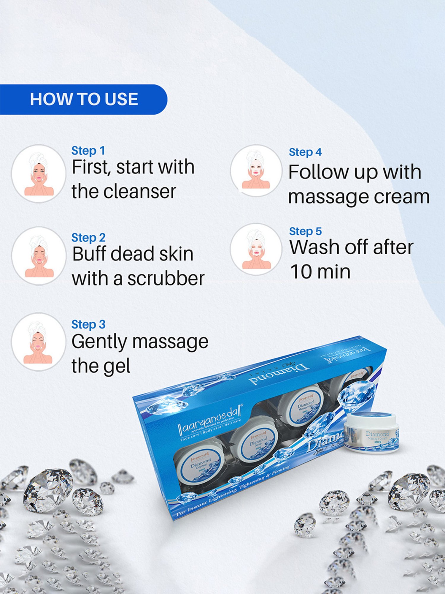 Aryanveda Diamond Spa Facial Kit
