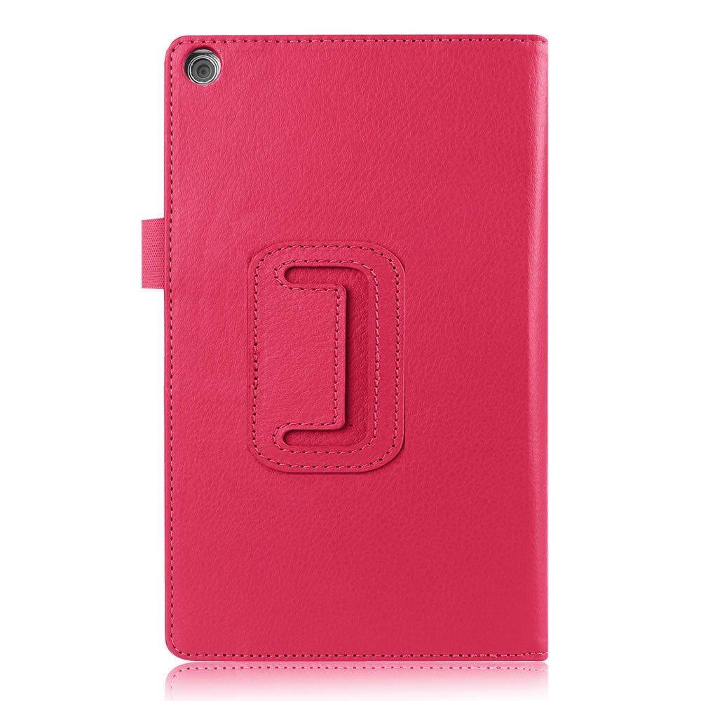 FastSun Luxury Leather Slim Flip Stand Magnetic Tablet Case Skin For ASUS Zenpad 8 Z380C (Rose)