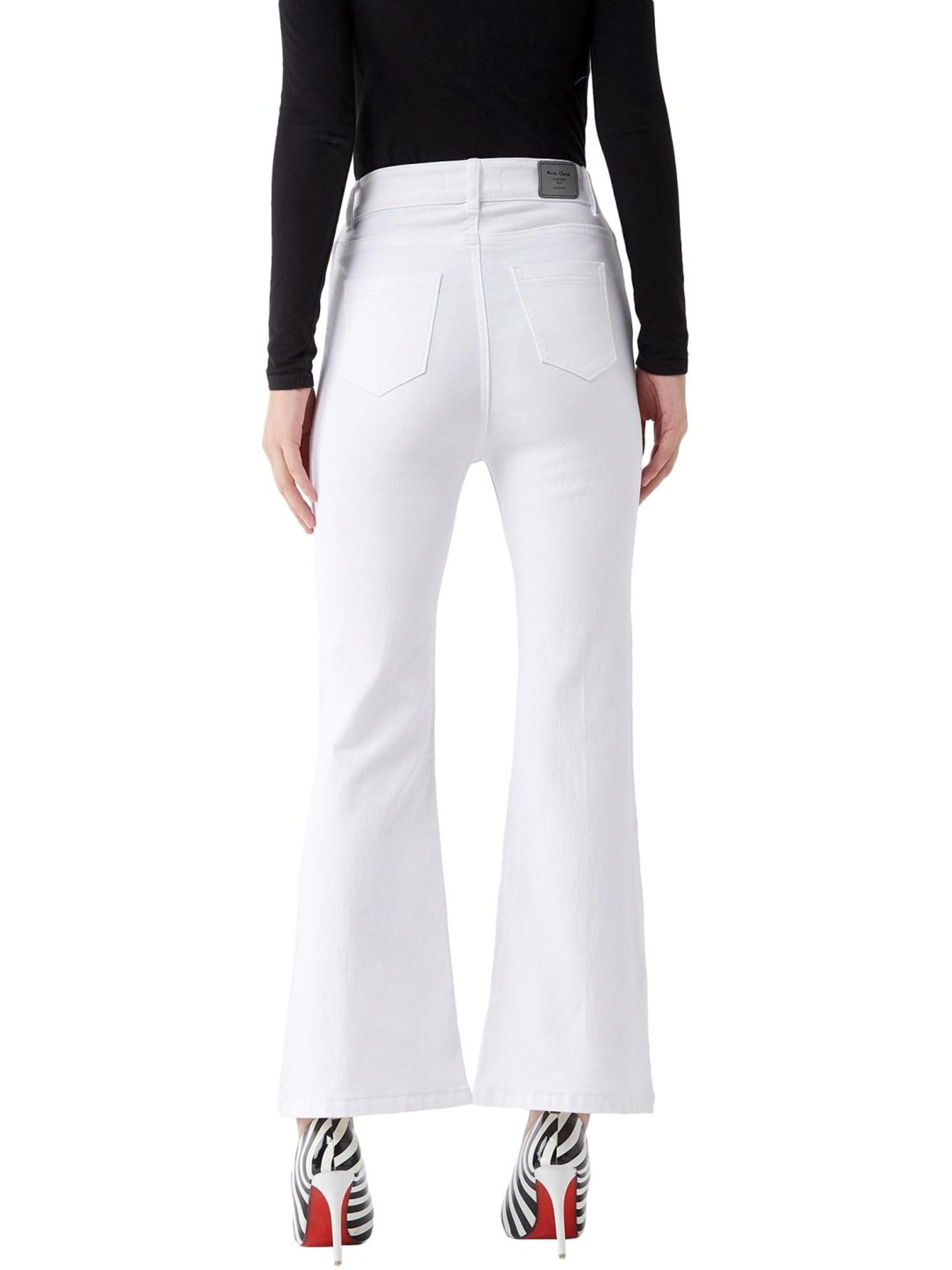 DOLCE CRUDO White Bootcut Jeans