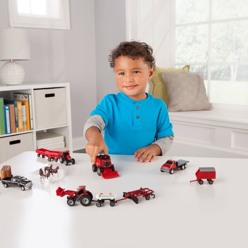 TOMY Case IH 1:64 Scale 20 Piece Vehicle Value Set