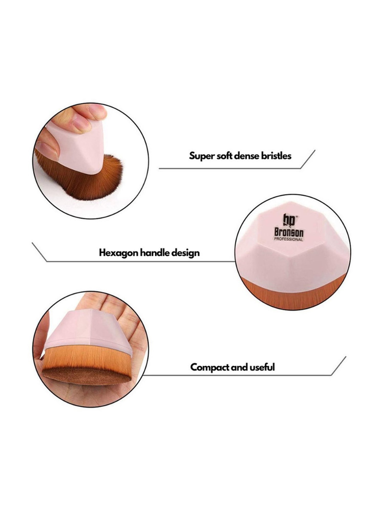 Bronson Professional Diamond Magic Foundation Makeup Brush