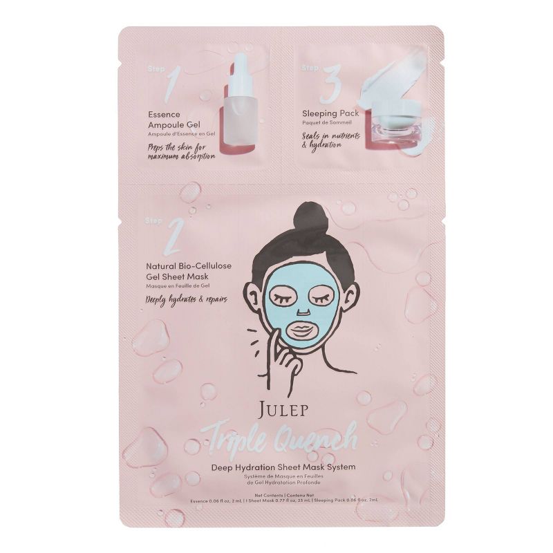Julep Triple QuenchDeep Hydration Sheet Mask System - 2 pack