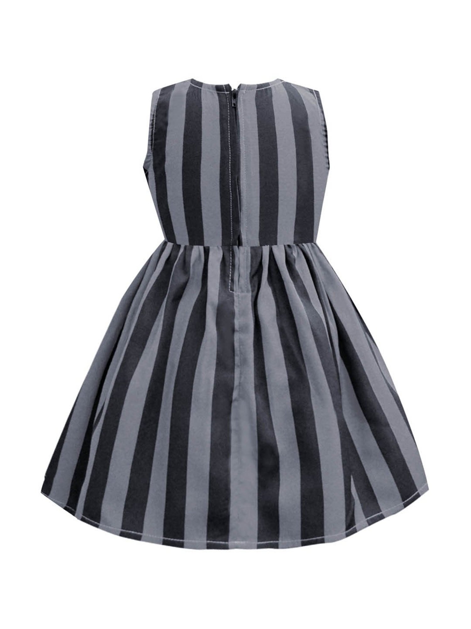 A.T.U.N. Charcoal & Black Striped Dress