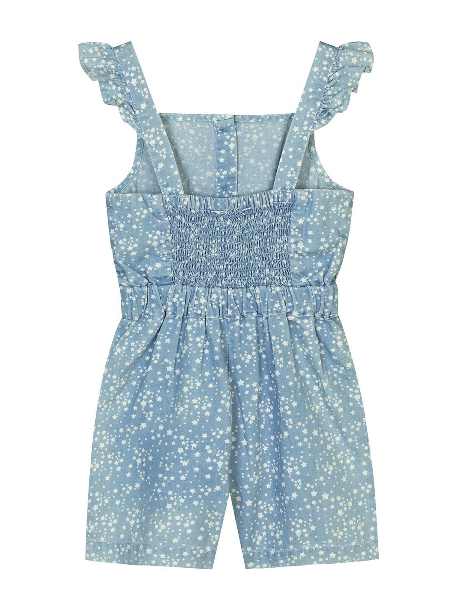 Budding Bees Kids Blue Printed Playsuit