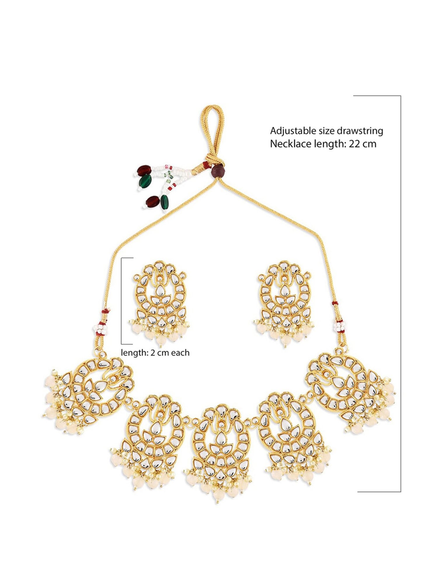 Fida Bridal White Jewellery Set