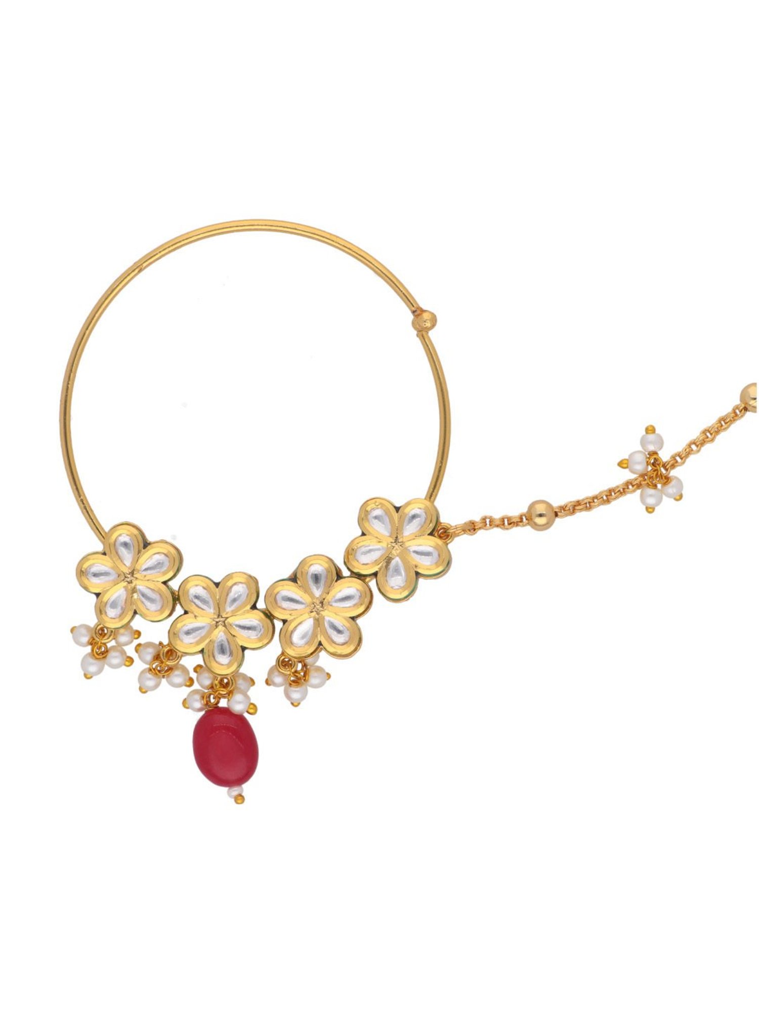 Teejh Aahna Silver Nose Ring