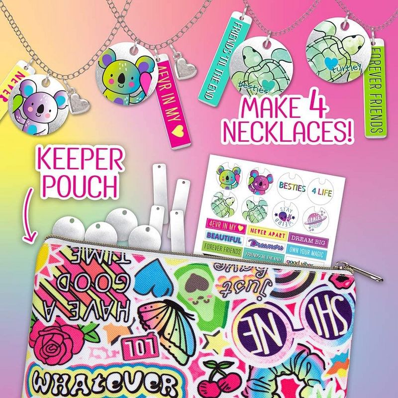 Fashion Angels Fashion Angels BFF ID Charm Necklace Design Kit With Keeper Pouch