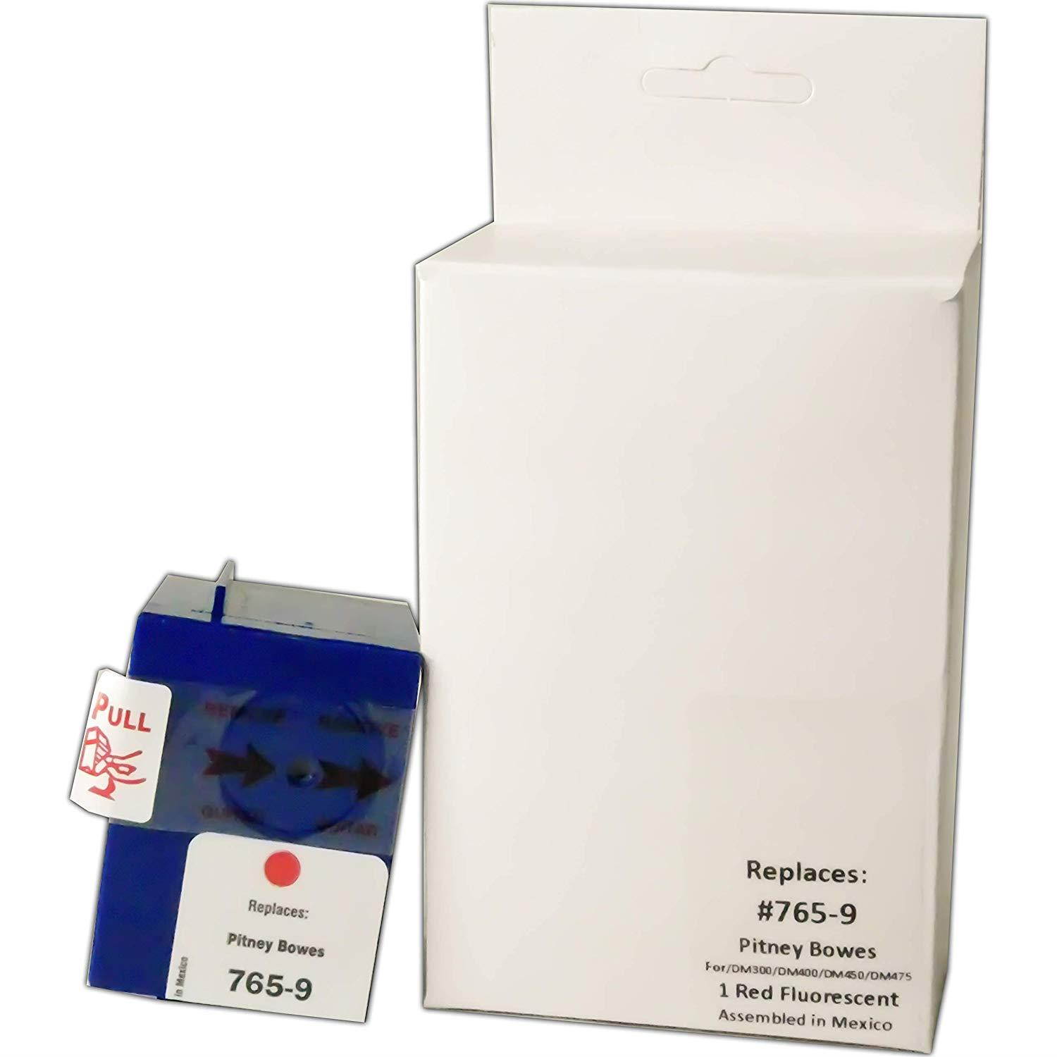 Preferred Postage Supplies Compatible 765-9 Red Ink Cartridge (3 pack) For DM300c, DM400c, DM450c, DM475c Postage Meters