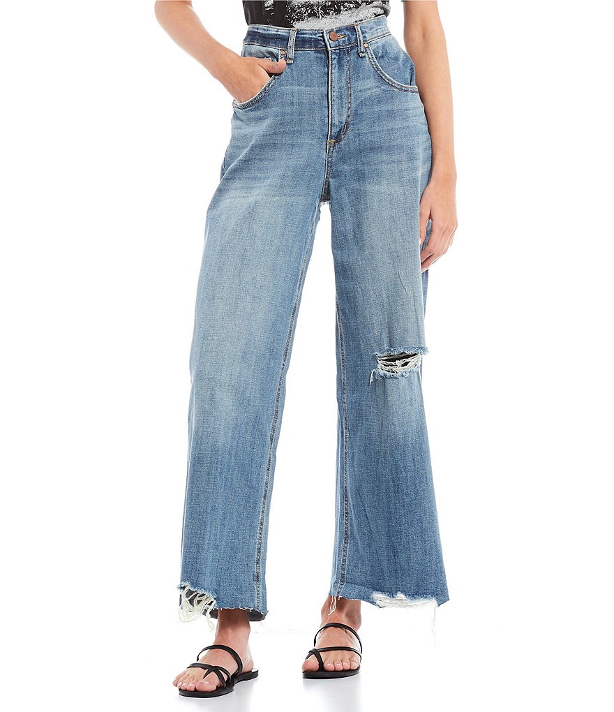 Celebrity Pink Destructed Cropped Skinny Jeans