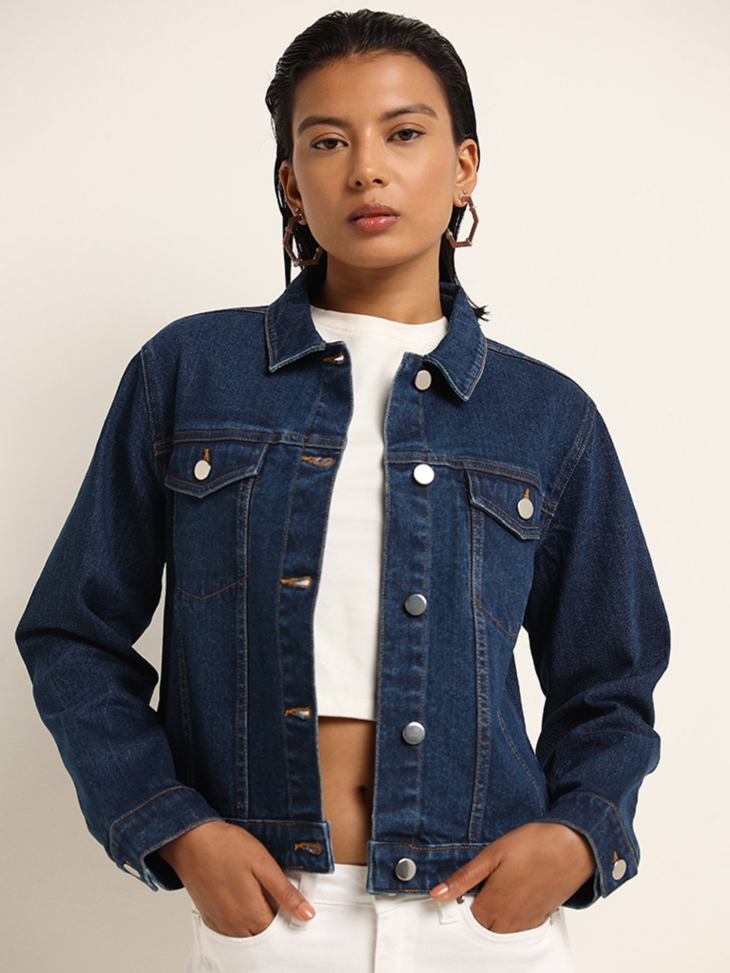 LOV by Westside Blue Denim Jacket