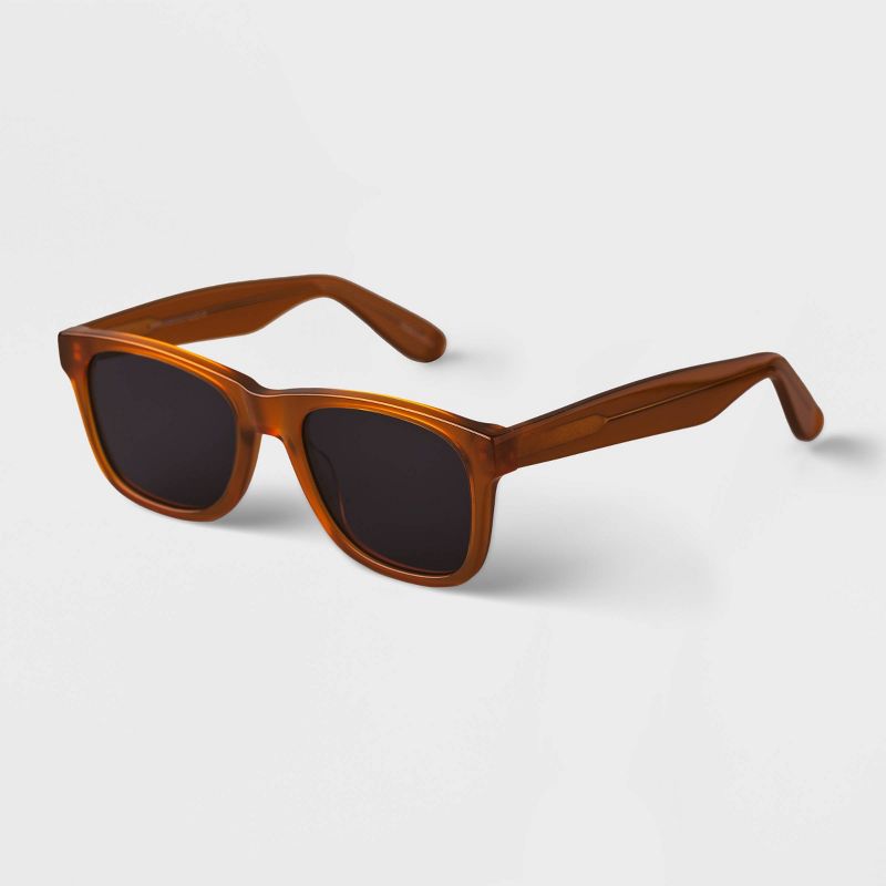Men's Acetate Square Surf Sunglasses - Goodfellow & Co™ Brown
