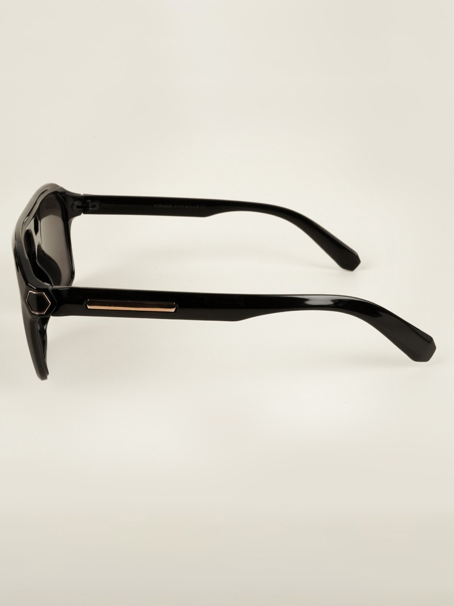 Voyage Black Wayfarer UV Protection Unisex Sunglasses